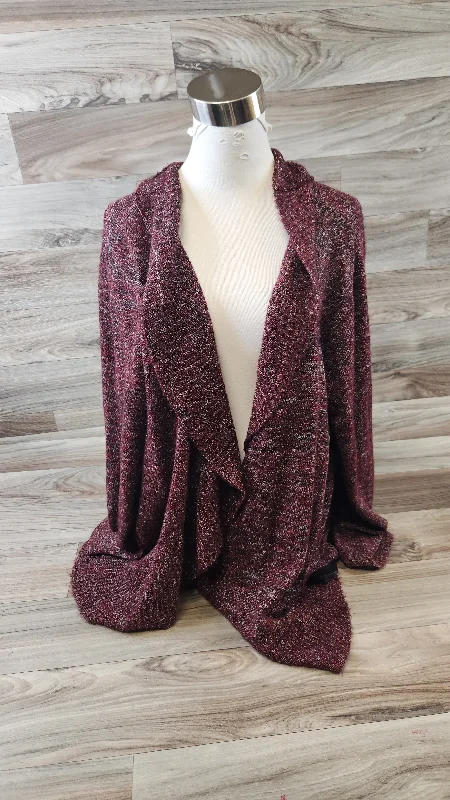 Cardigan By Cj Banks In Red, Size: 3x