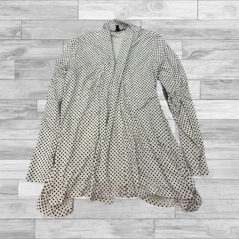 Cardigan By Clothes Mentor In Polkadot Pattern, Size: M