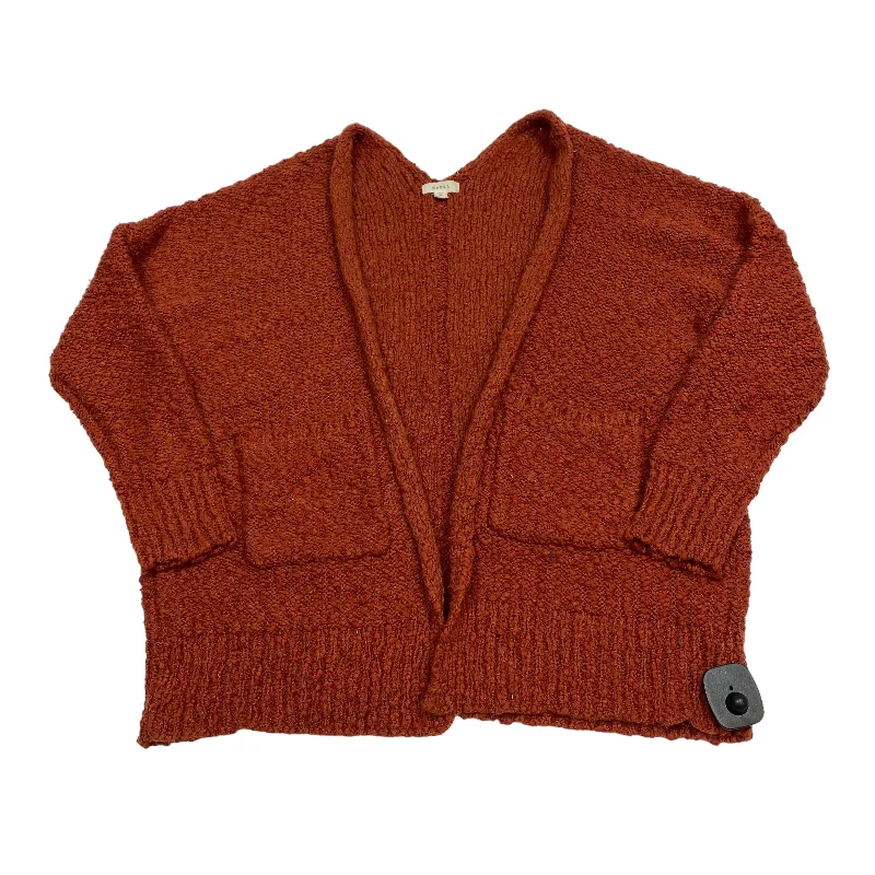 Cardigan By Debut In Orange, Size: S