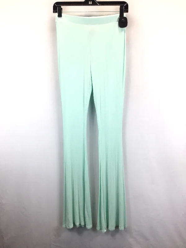 Green Pants Flare Leggings Clothes Mentor, Size M