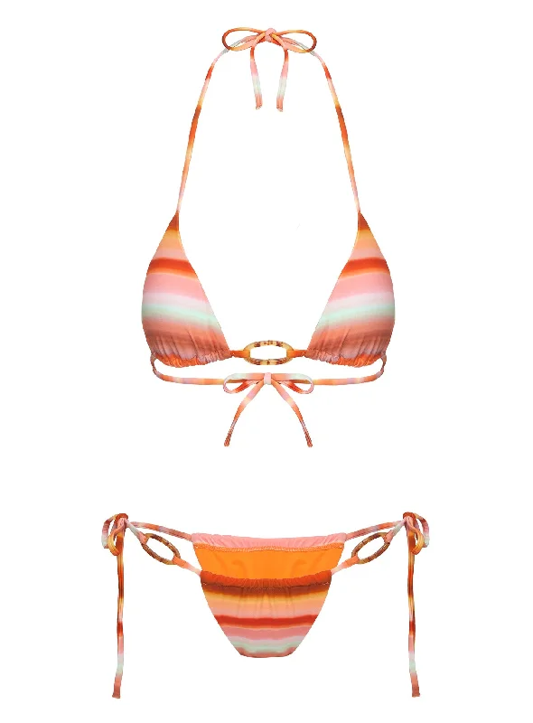 Intrinsic Tie Bikini Bottoms Orange Multi