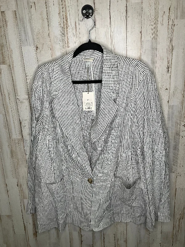 Striped Pattern Blazer A New Day, Size 1x