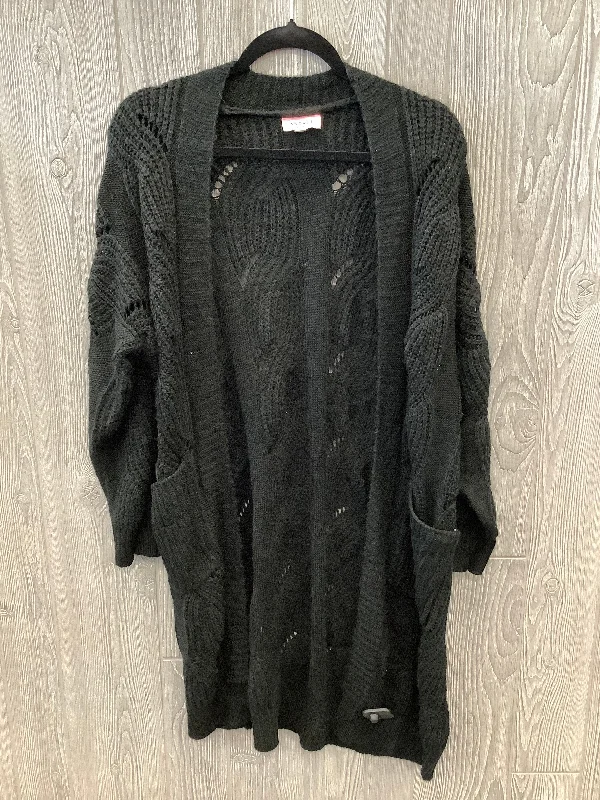 Sweater Cardigan By Andree By Unit In Black, Size: S