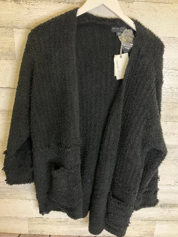 Sweater Cardigan By Barefoot Dreams In Black, Size: 1x