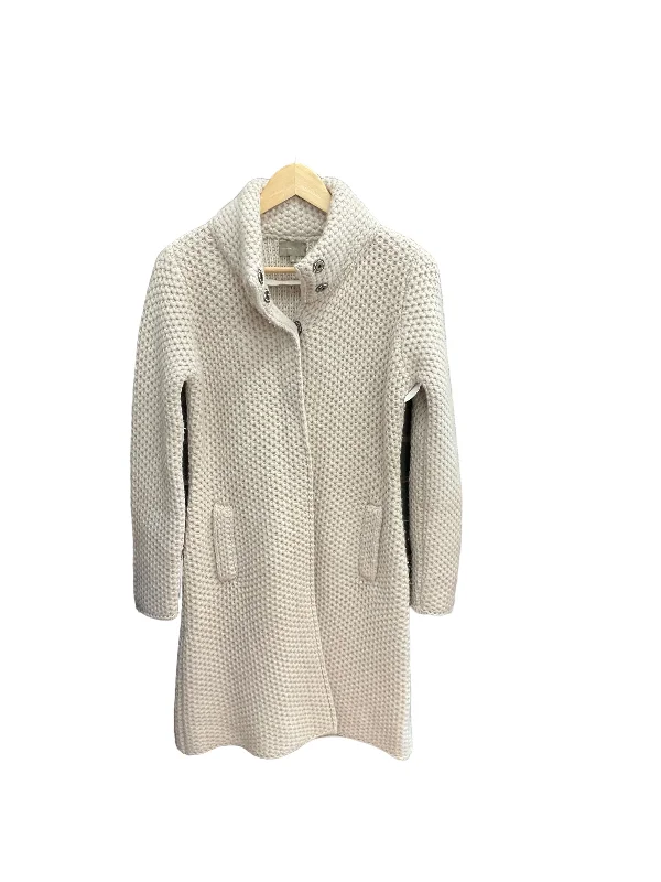 Sweater Cardigan By Clothes Mentor In Tan, Size: M