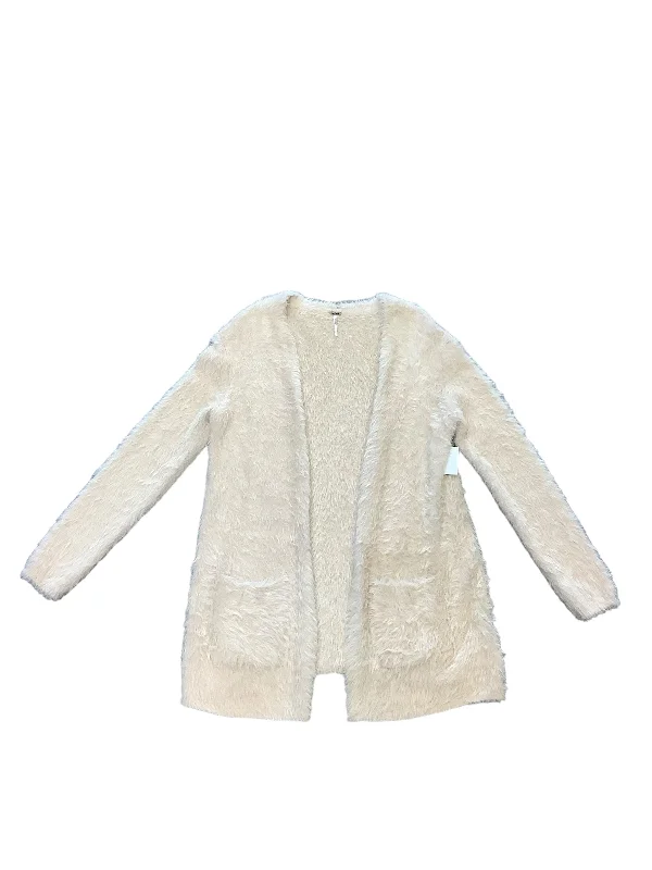 Sweater Cardigan By Free People In Cream, Size: S