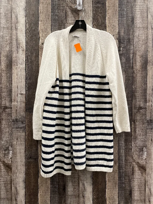 Sweater Cardigan By J Jill In White, Size: L