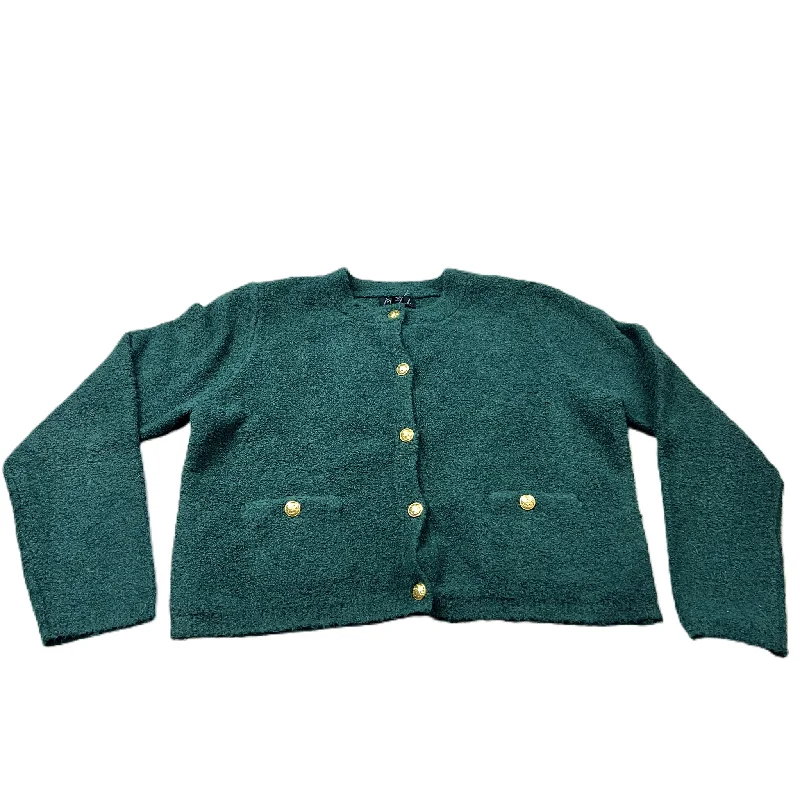 Sweater Cardigan By Marled In Green, Size: Xl