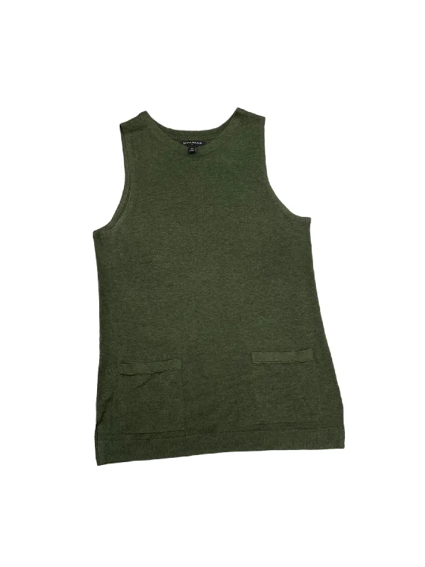 Top Sleeveless By Banana Republic In Green, Size: M