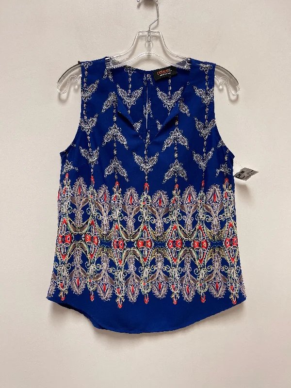 Top Sleeveless By Clothes Mentor In Blue, Size: M