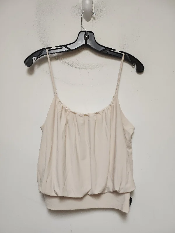 Top Sleeveless By Express In Tan, Size: S