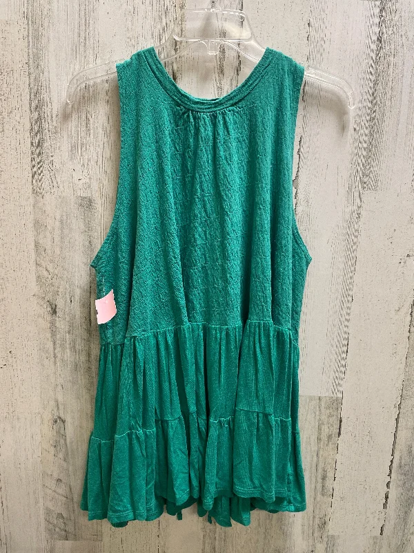 Top Sleeveless By Free People In Green, Size: S