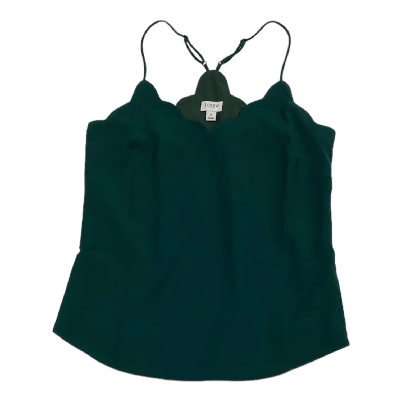 Top Sleeveless By J. Crew In Green, Size: 2