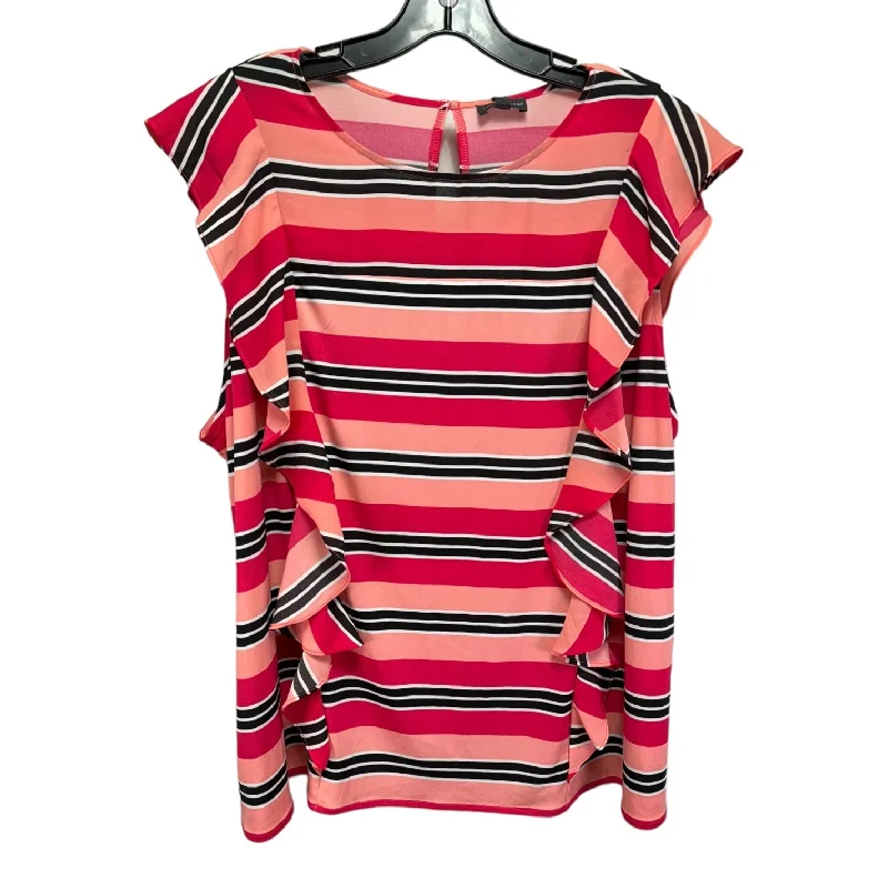 Top Sleeveless By Limited In Striped Pattern, Size: 2x