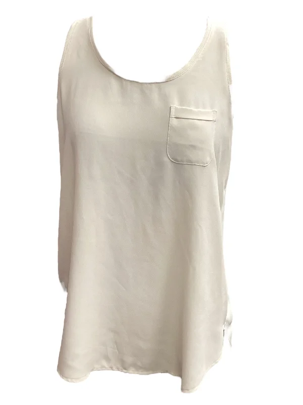 Top Sleeveless By Loft In Cream, Size: S