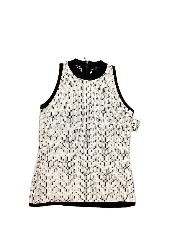 Top Sleeveless By White House Black Market In Black & White, Size: L