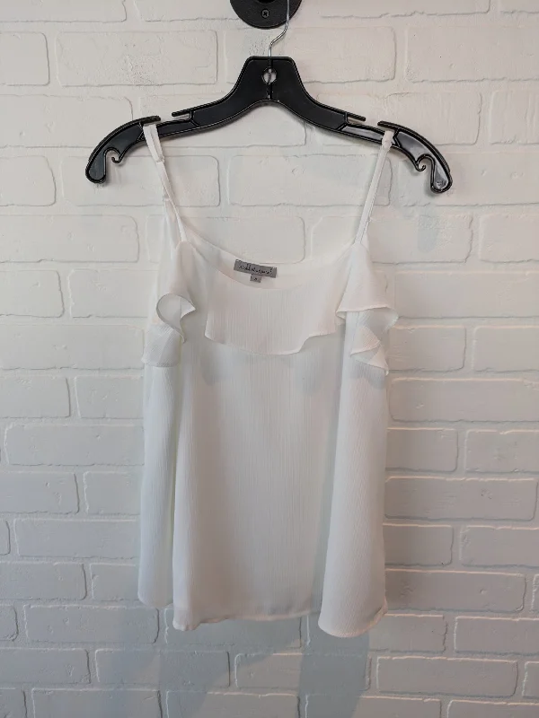 Top Sleeveless By Wishlist In White, Size: S